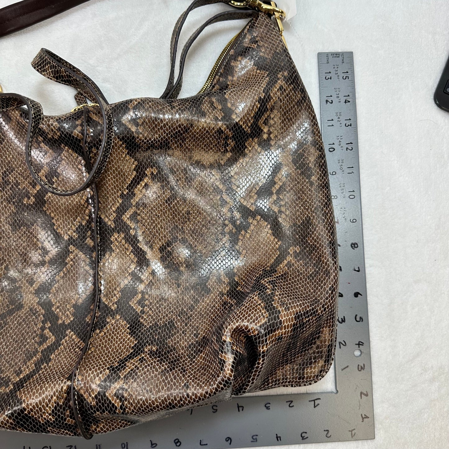 Handbag Leather By GILI, Size: Medium