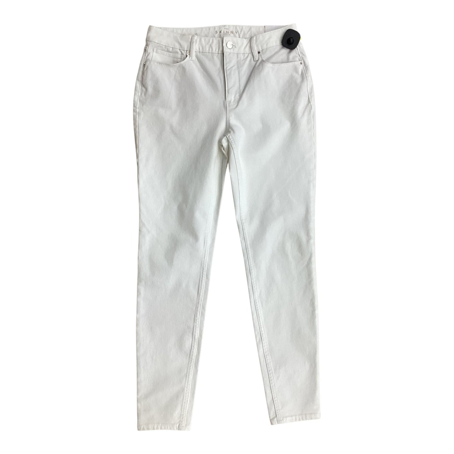 Jeans Skinny By White House Black Market In White, Size:6