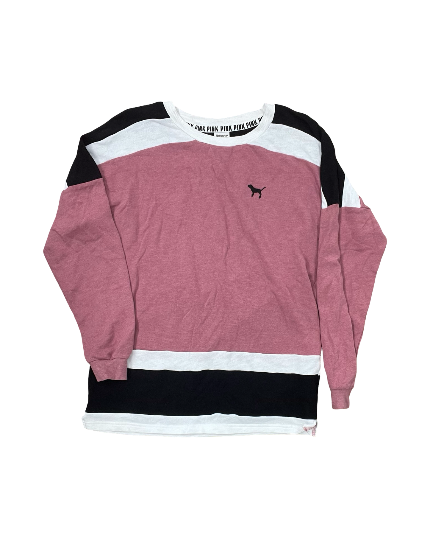 Top Ls By Pink In Black & Pink, Size:Xs