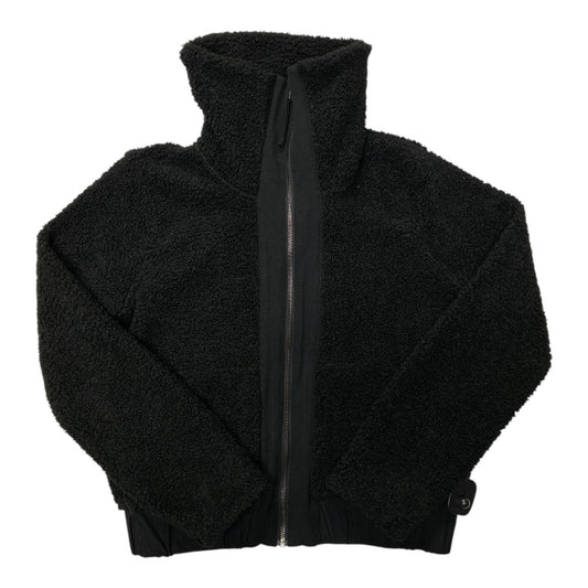 Jacket Faux Fur & Sherpa By Banana Republic In Black, Size:Xs