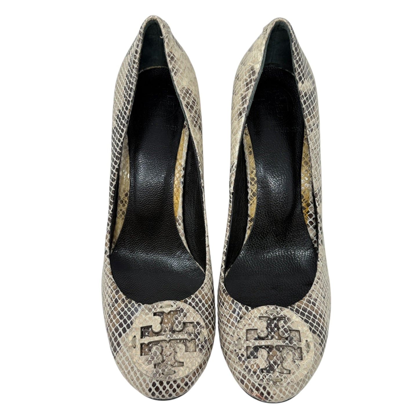 Snakeskin Pumps Designer By Tory Burch In Animal Print, Size: 7.5