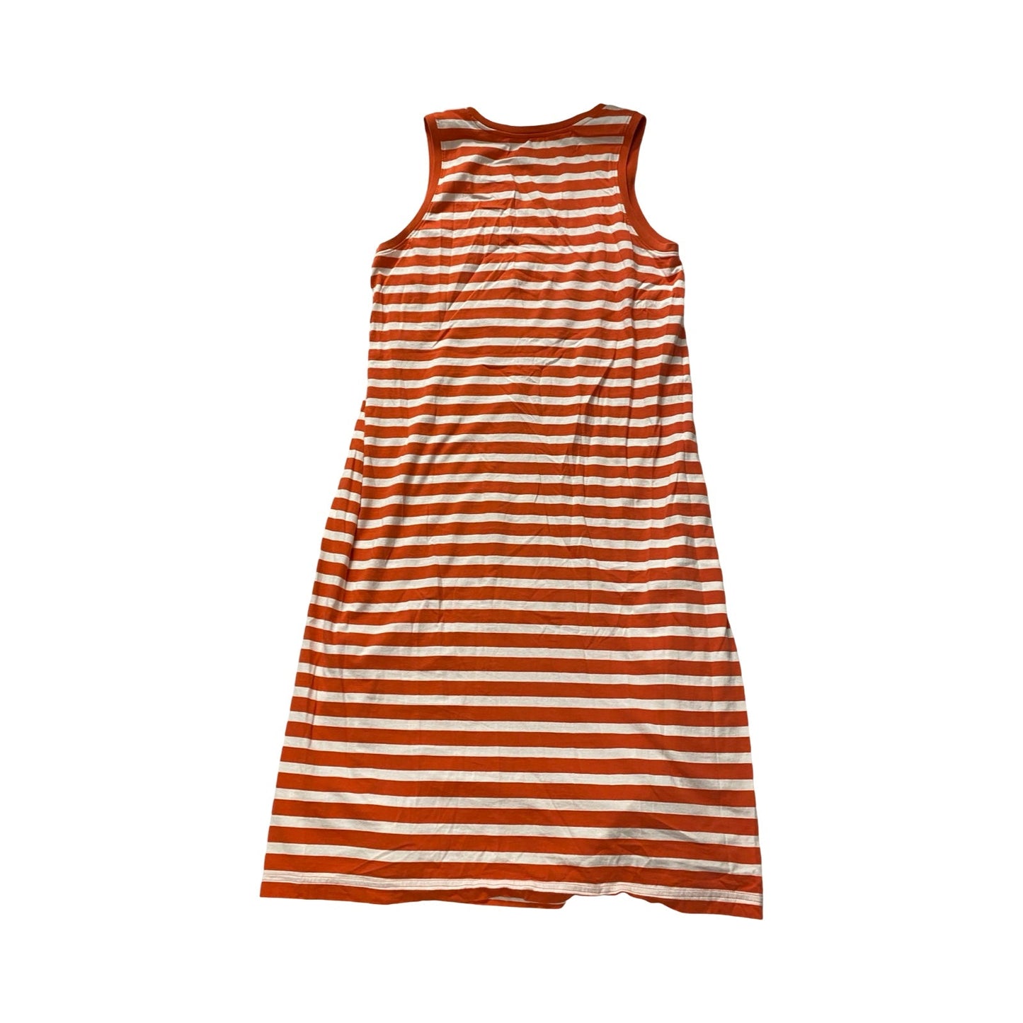 Dress Casual Maxi By Pact In Orange & White, Size:L