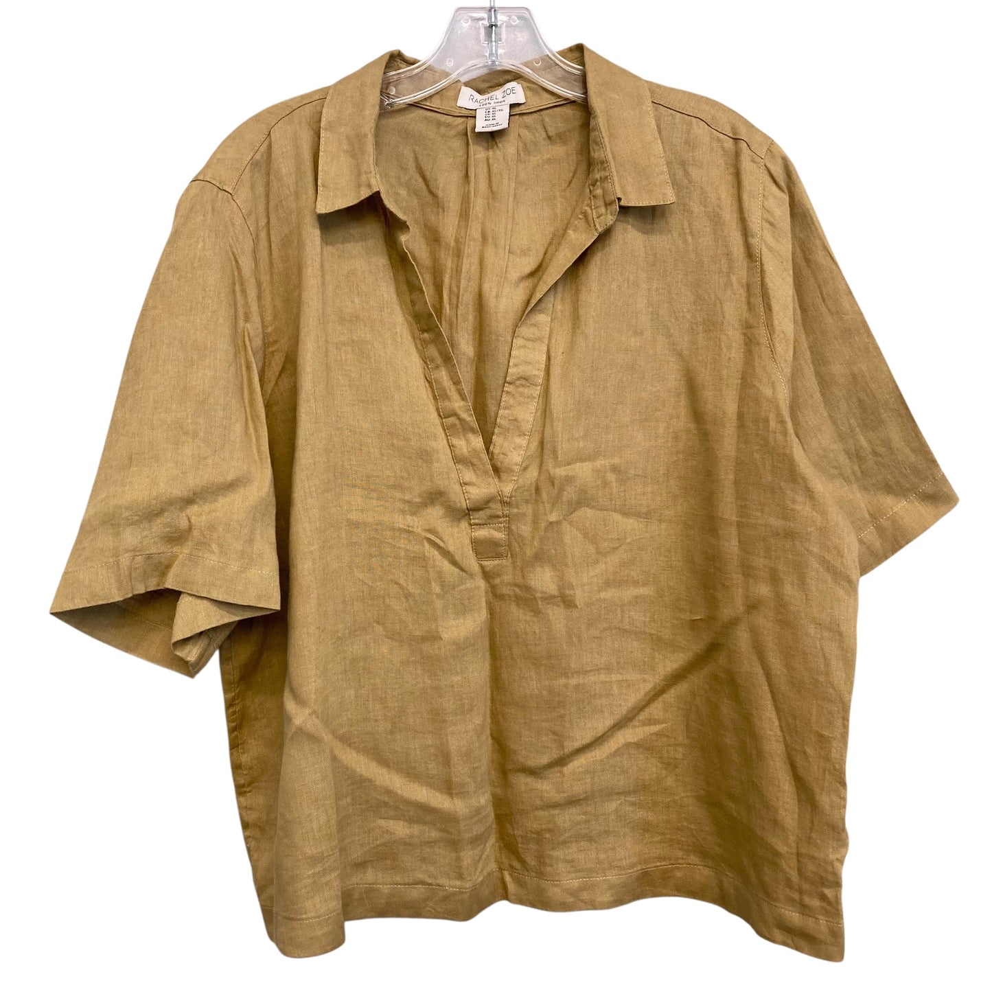 Top SS By Rachel Zoe In Gold, Size:Xl