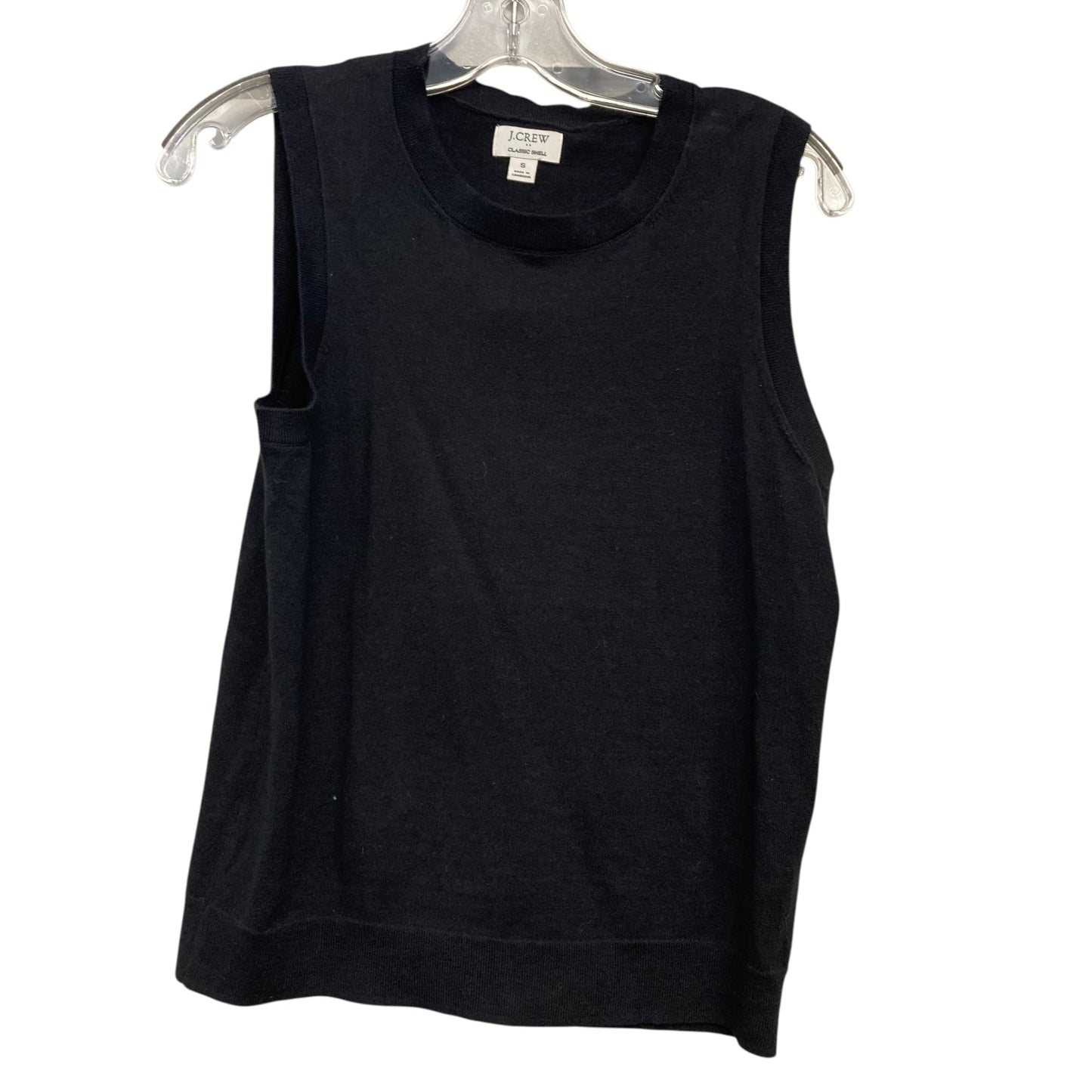 Top Sleeveless By J. Crew In Black, Size:S