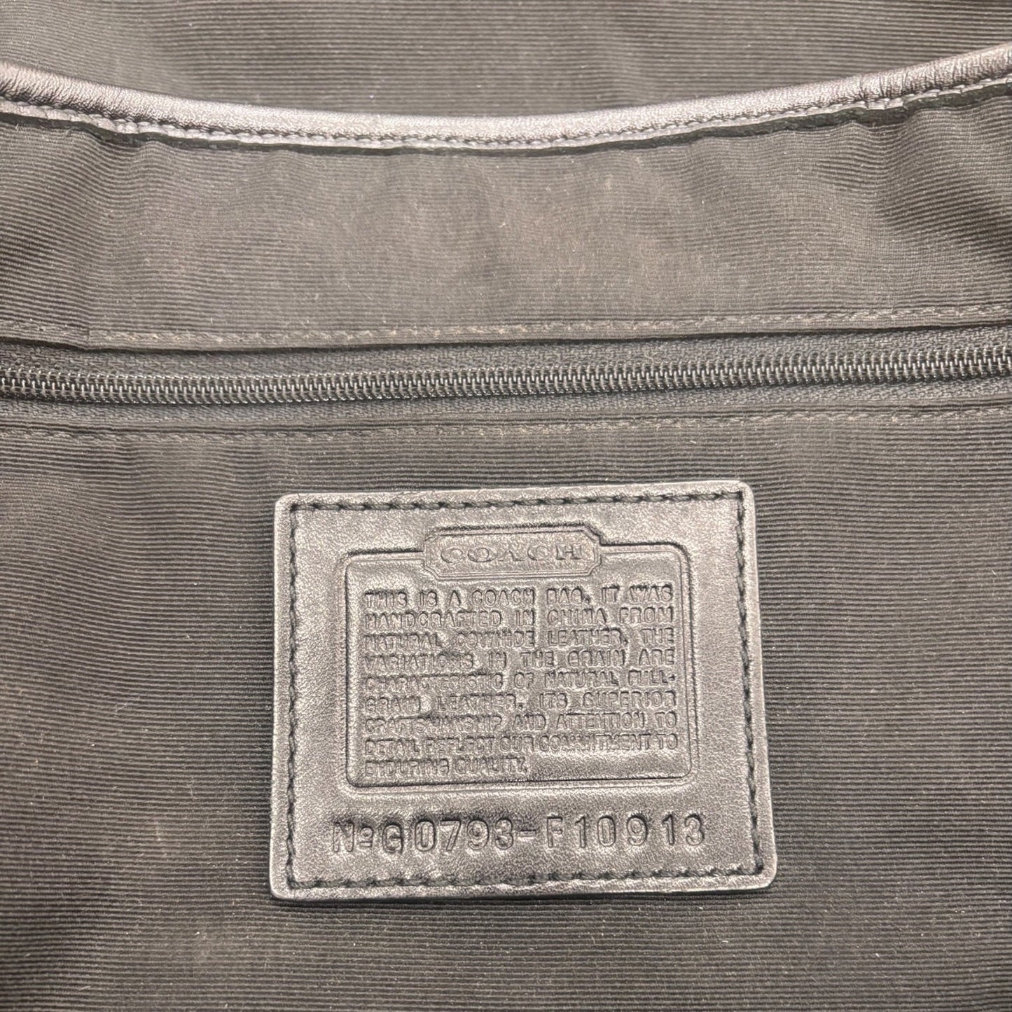 Handbag Designer By Coach In Black, Size:Medium
