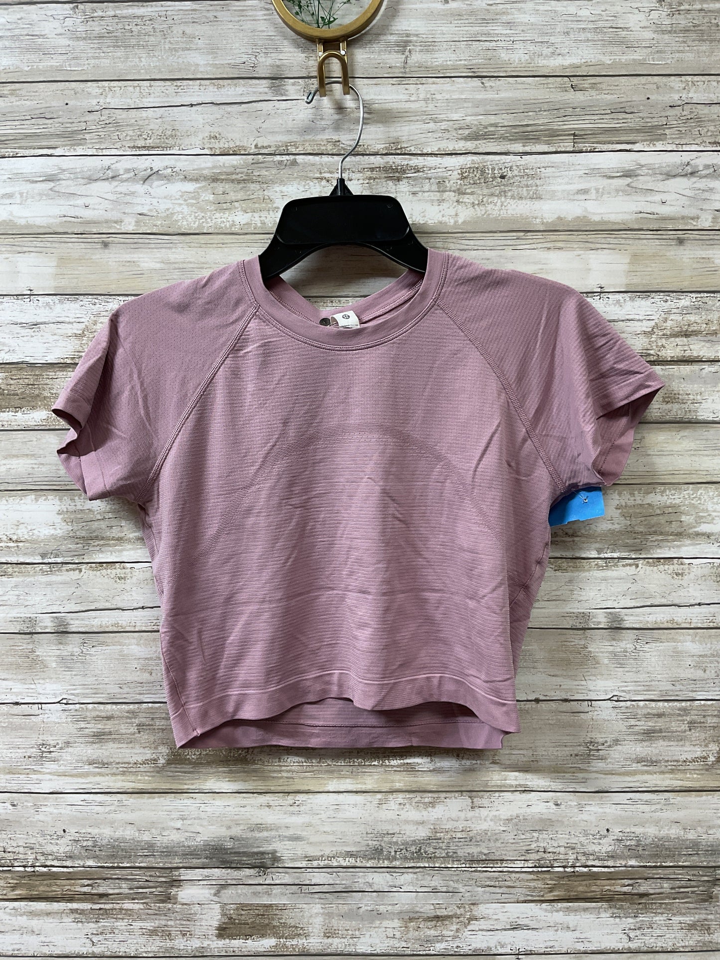 Athletic Top Ss By Lululemon In Purple, Size:10