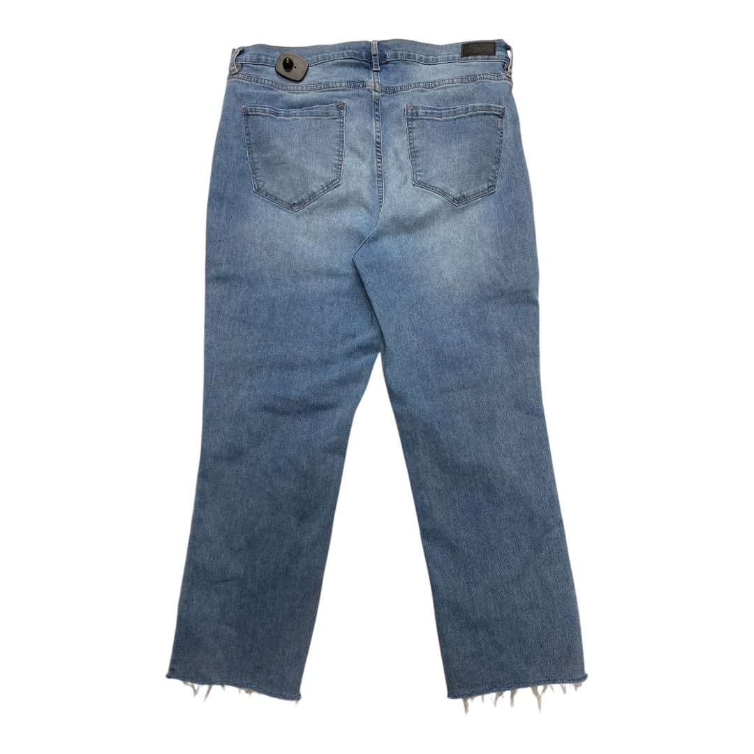 Jeans Boot Cut By Nicole Miller In Blue Denim, Size:14