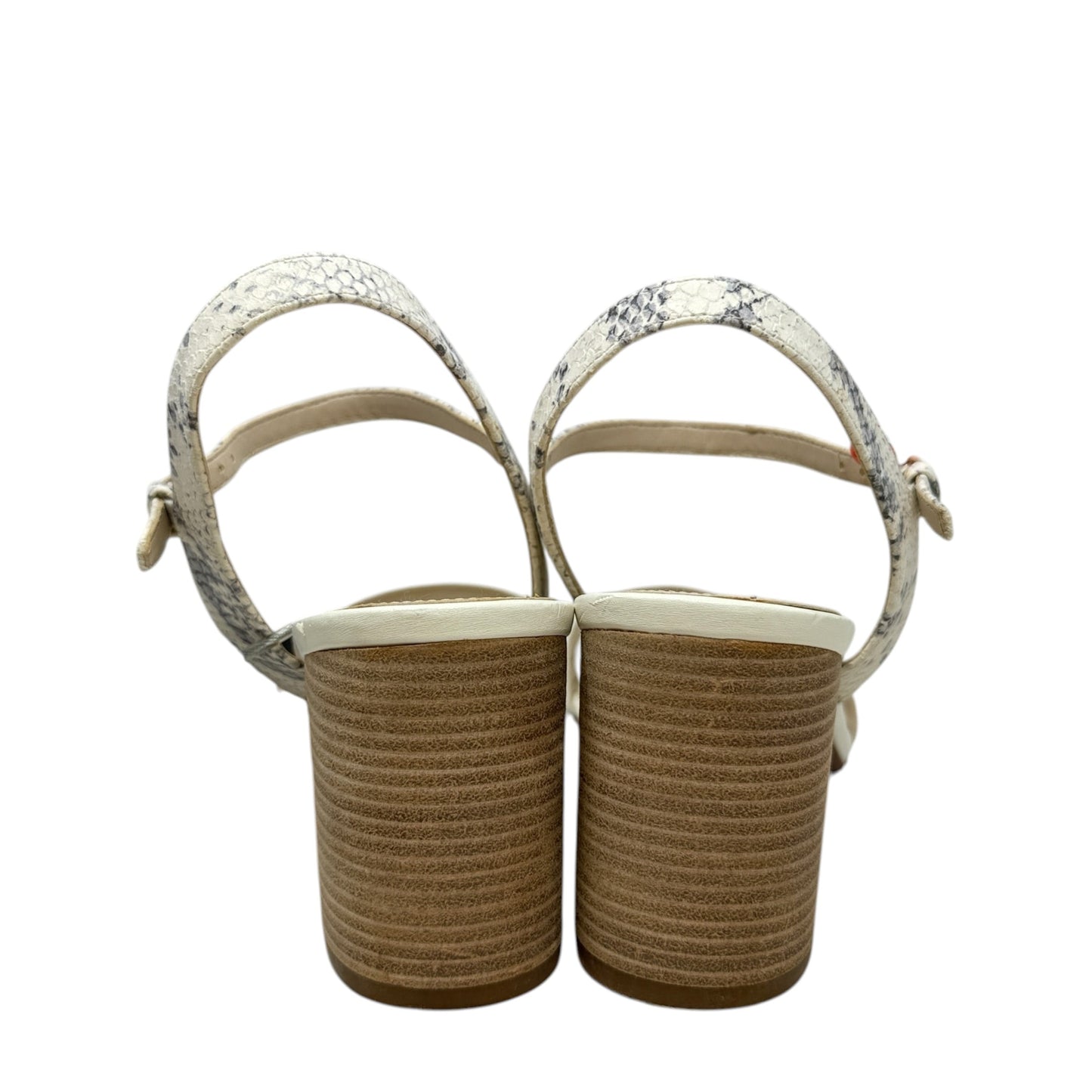 Sandals Heels Block By Cole-haan In Cream, Size: 8.5