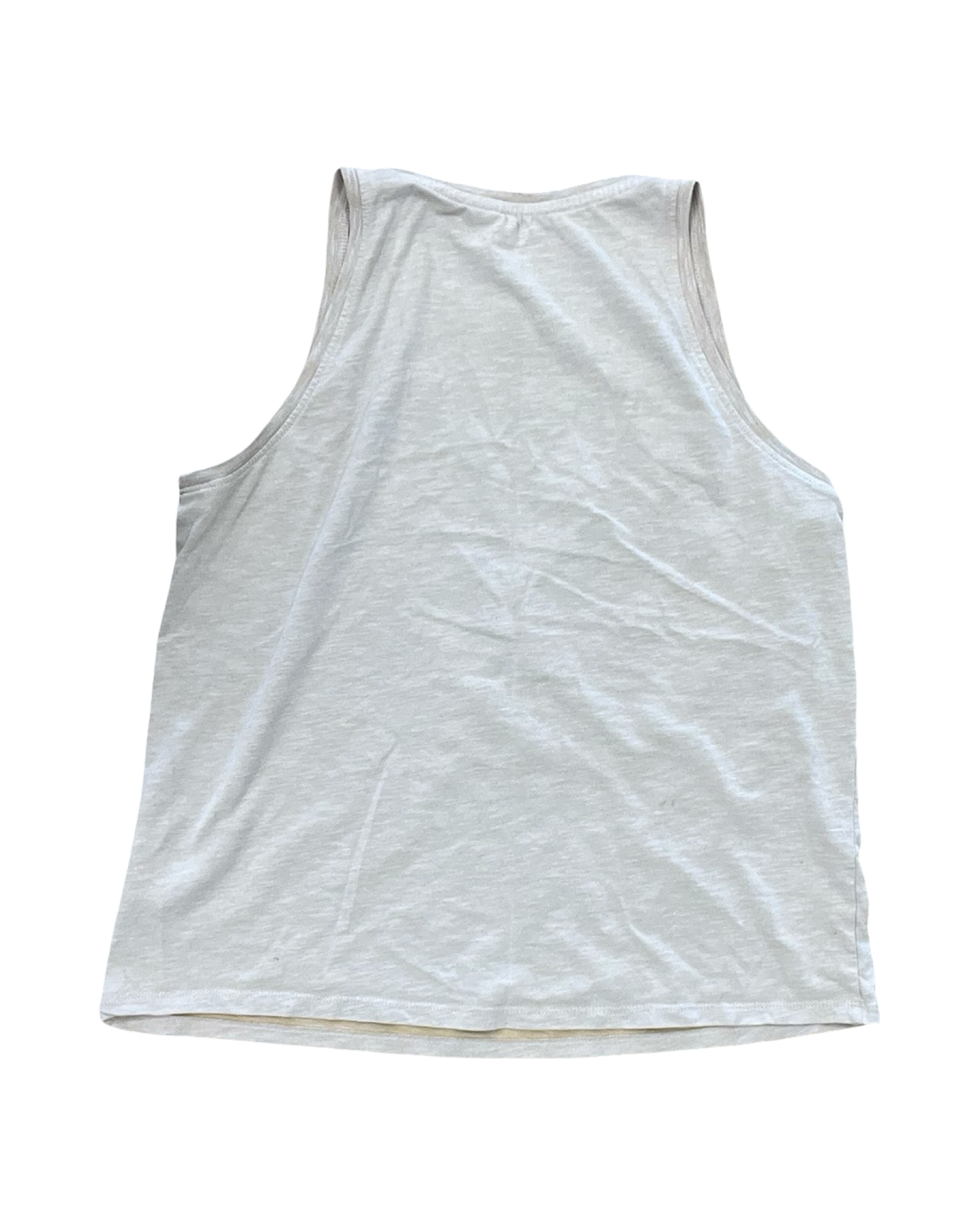 Athletic Tank Top By Nike In Cream, Size:M