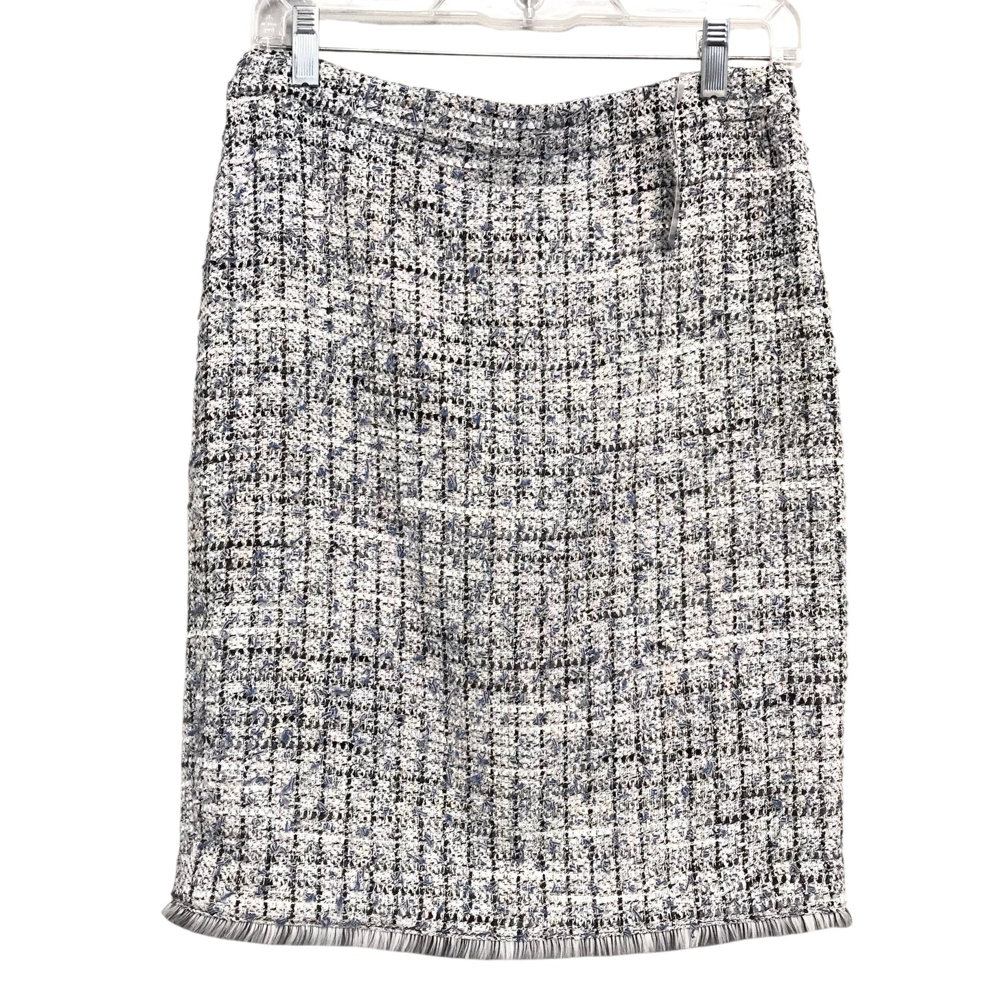 Skirt Midi By Ann Taylor In Black & Pink, Size:6P