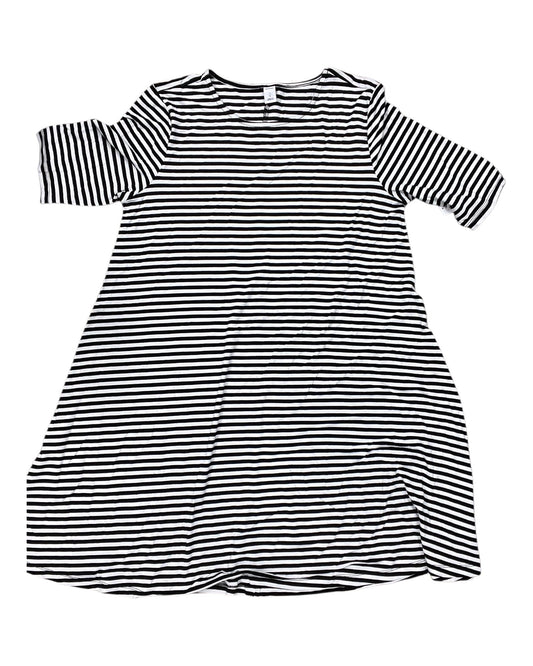 Dress Casual Midi By Old Navy In Black & White, Size:L