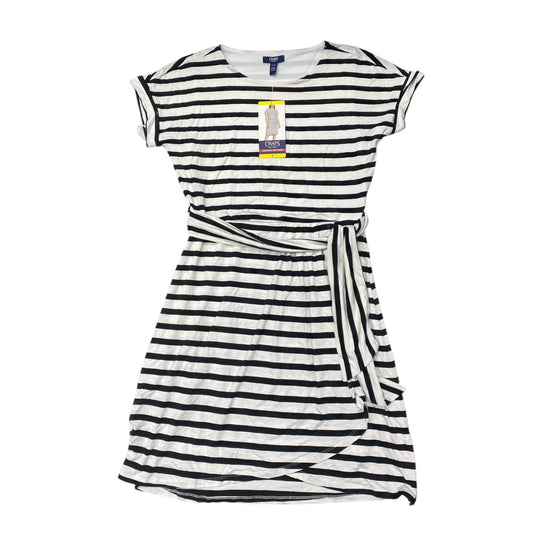 Dress Casual Midi By Chaps In Black & White, Size:S