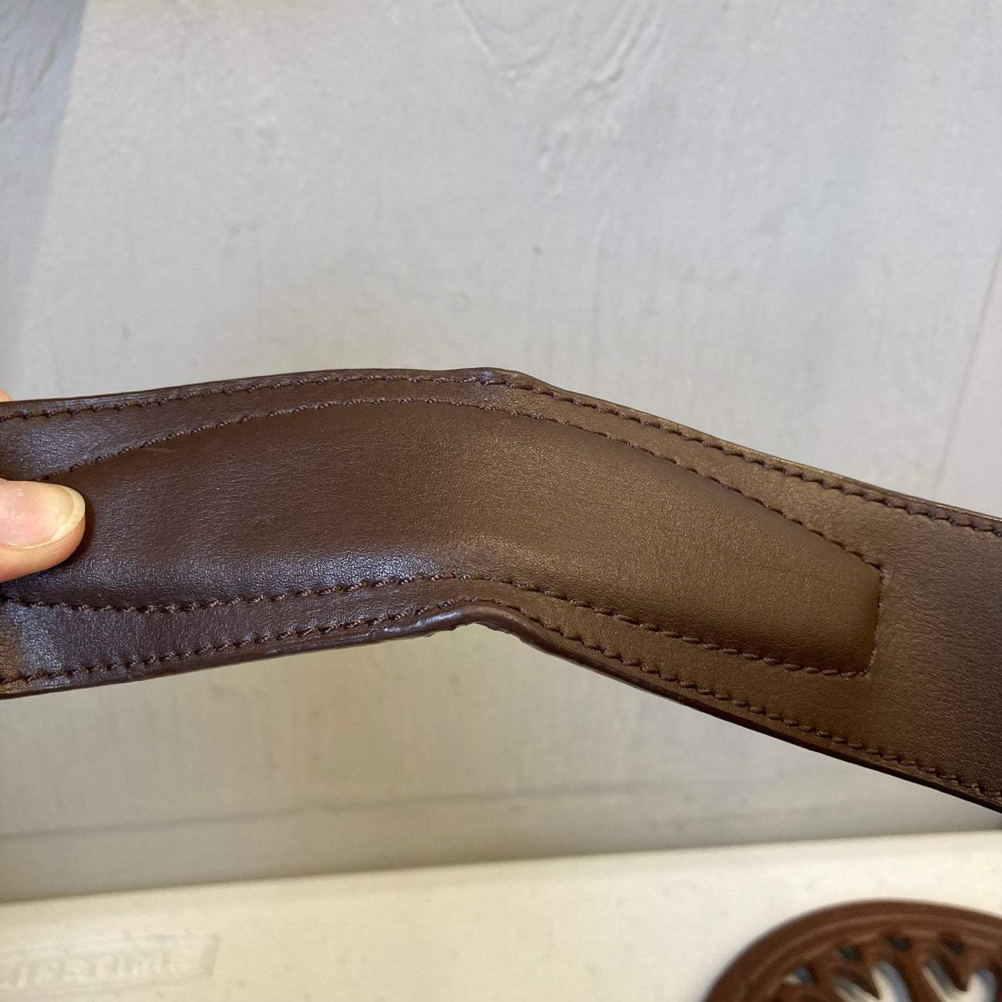 Handbag Designer By Tumi In Blue, Size:Large