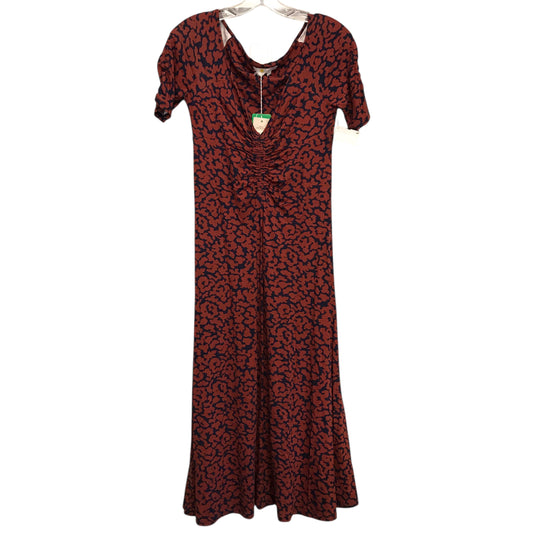 Dress Casual Midi By Boden In Blue & Red, Size:Xs