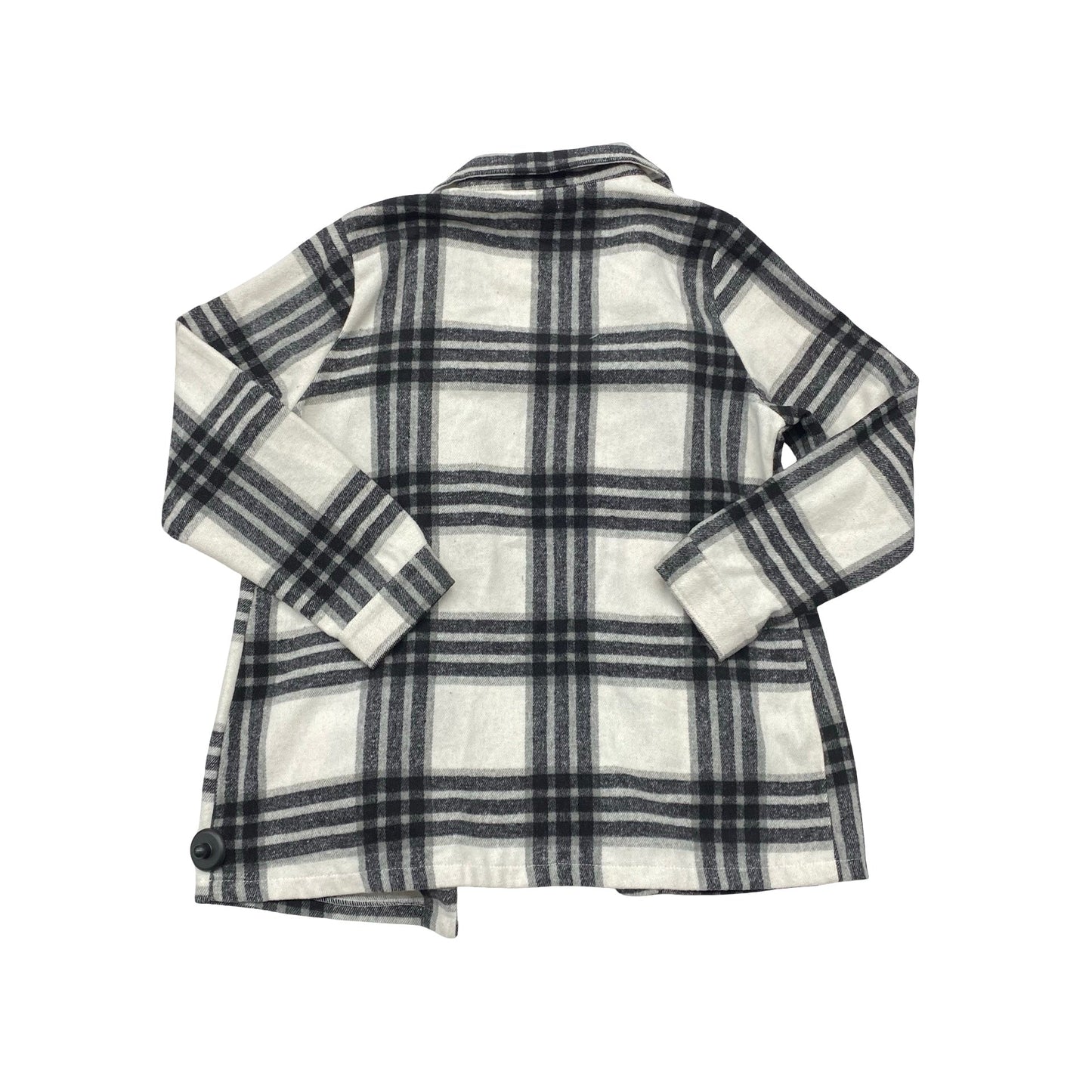 Jacket Shirt By Ci Sono In Plaid Pattern, Size:Xl