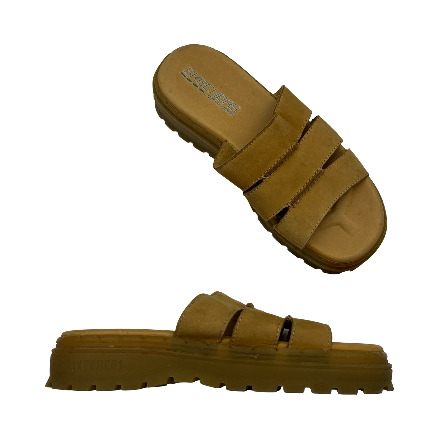 Sandals Flats By Skechers In Yellow, Size:9