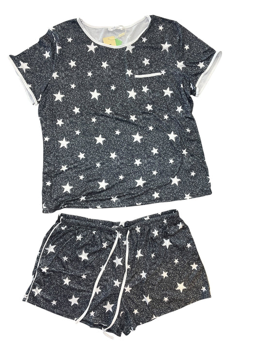 Pajamas 2Pc By Ekouaer In Black, Size:Xl