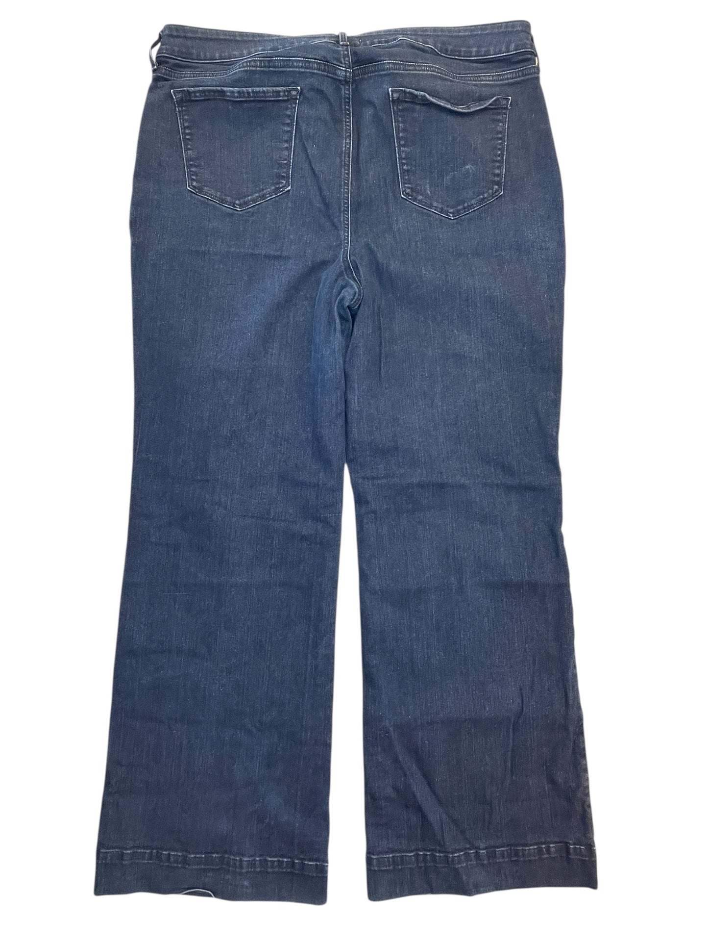 Jeans Wide Leg By Not Your Daughters Jeans In Blue Denim, Size:18