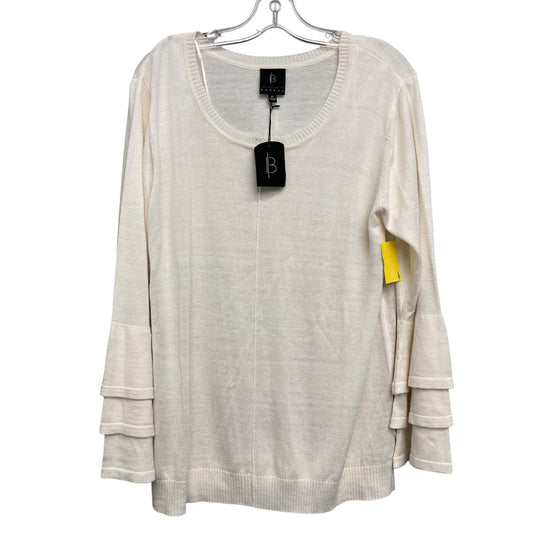 Sweater By Bobeau In Cream, Size:Xl