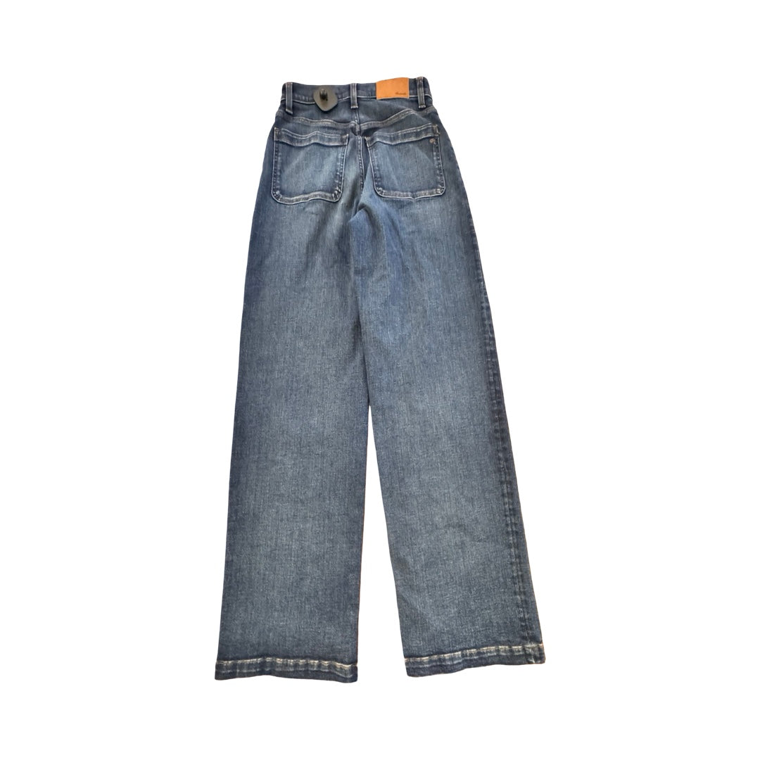 Jeans Wide Leg By Madewell In Blue Denim, Size:0