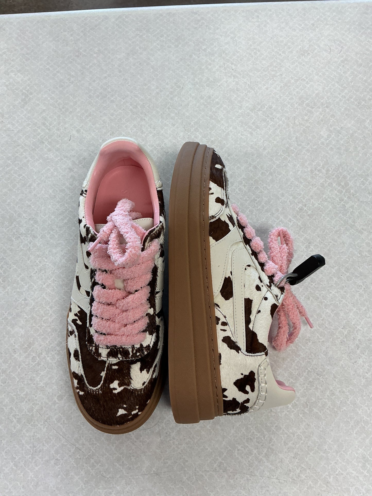 Shoes Sneakers By Steve Madden In Animal Print, Size:9.5