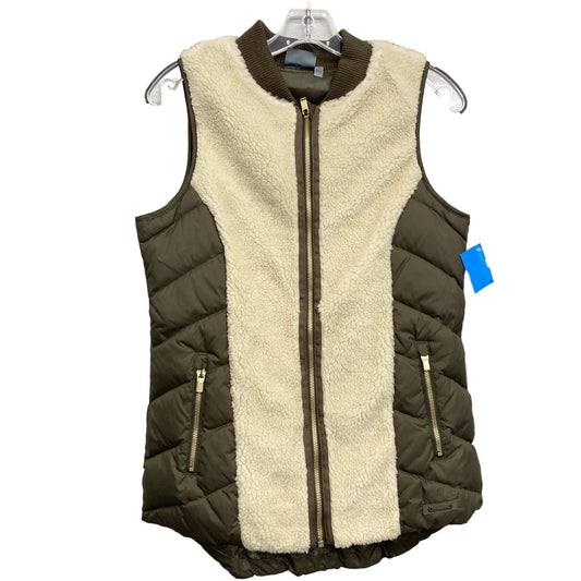 Vest Puffer & Quilted By Athleta In Green & Tan, Size:S