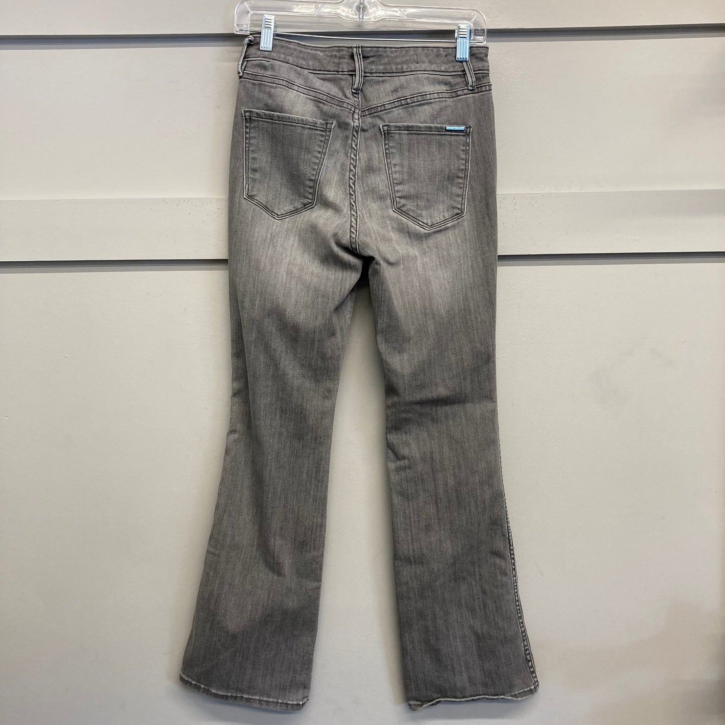 Jeans Flared By White House Black Market In Grey Denim, Size:6Petite