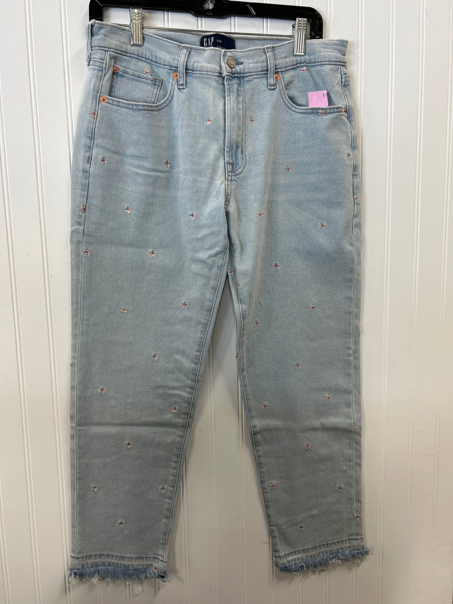 Jeans Straight By Gap In Blue Denim, Size:8