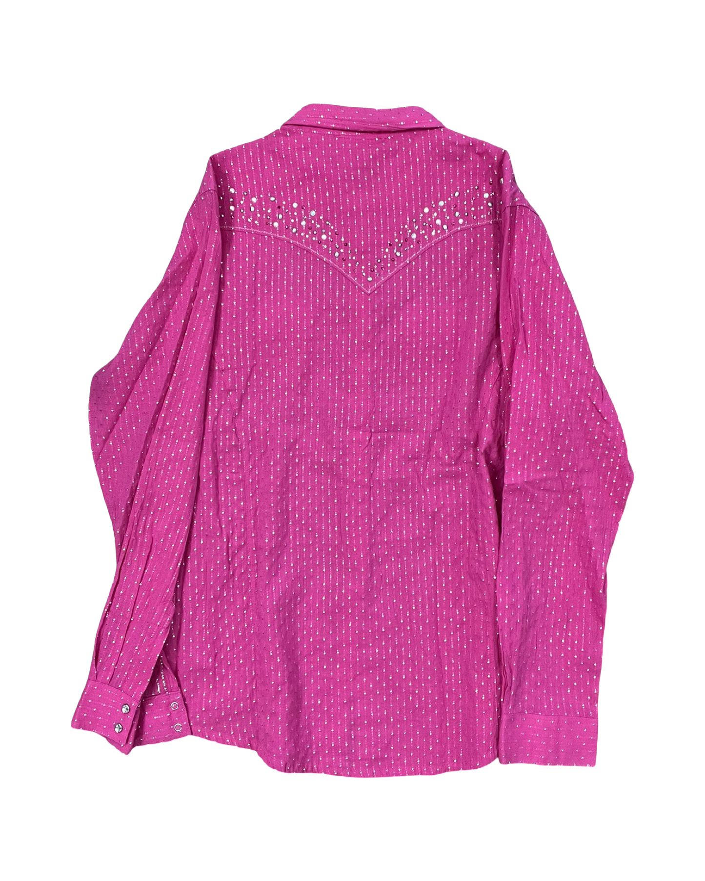 Blouse Ls By Wrangler In Pink, Size:1X