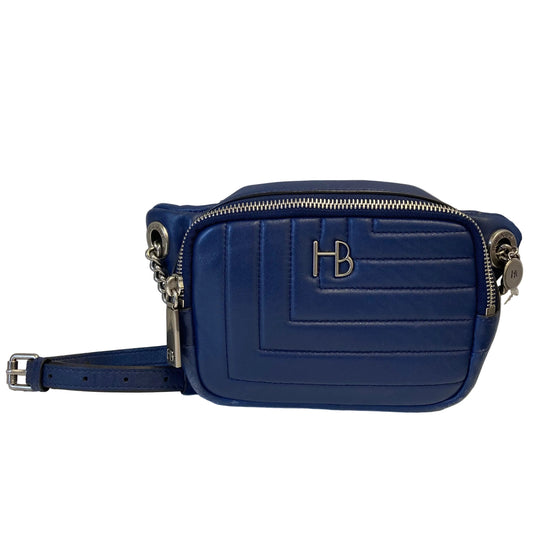 Belt Bag Leather By Henri Bendel In Blue, Size:Small