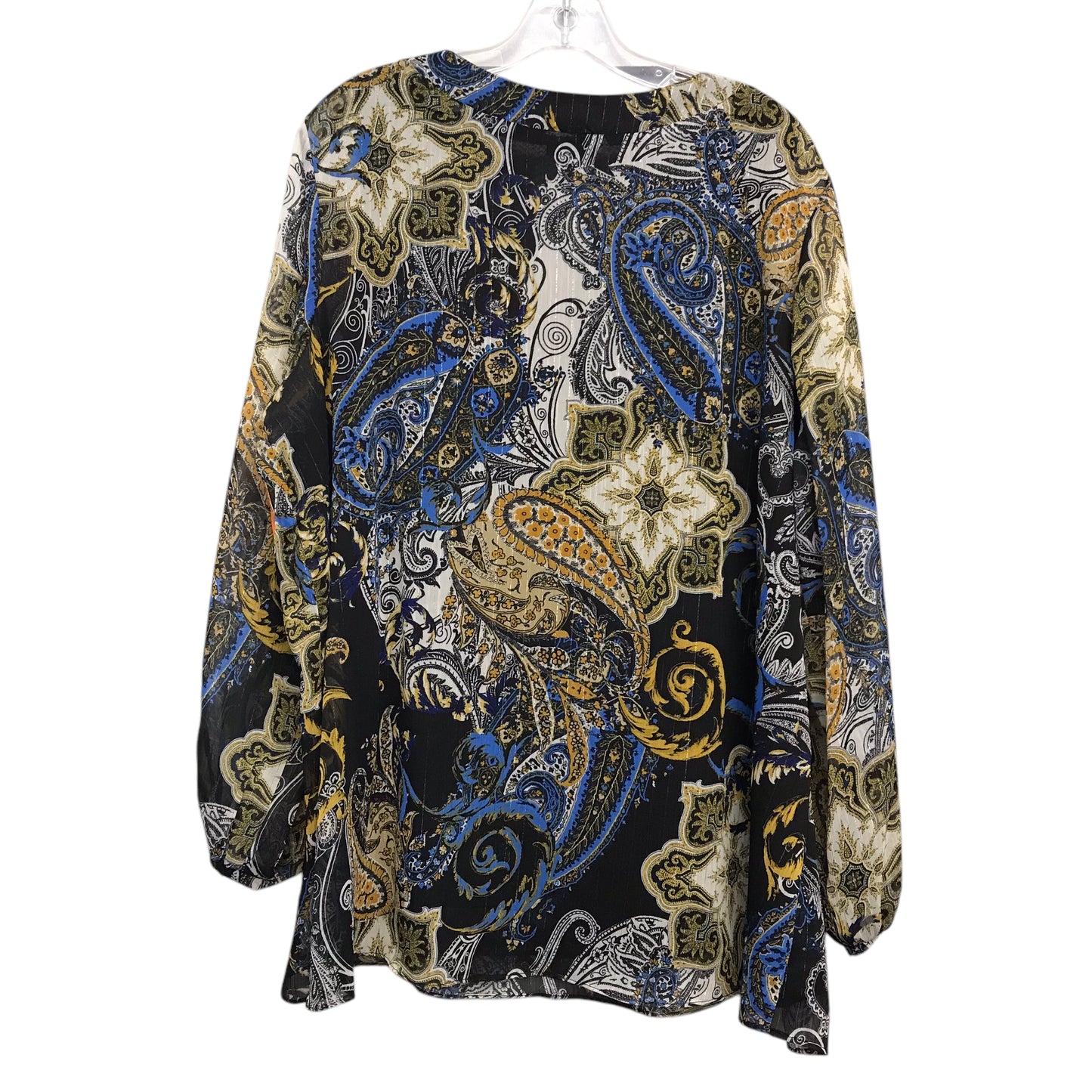 TOP LS by AVENUE In PAISLEY PRINT, Size: 3X