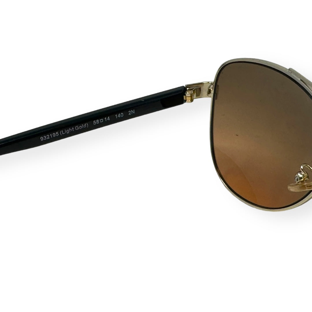 HC 7077 Aviator Sunglasses in Light Gold Designer Coach