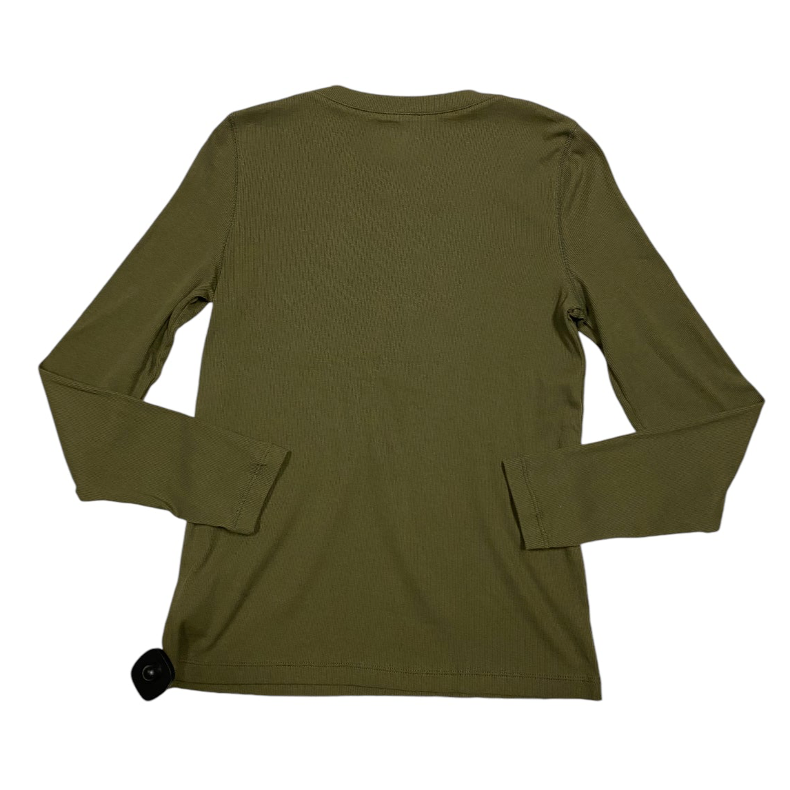 Top Long Sleeve Basic By Gap In Green, Size: S