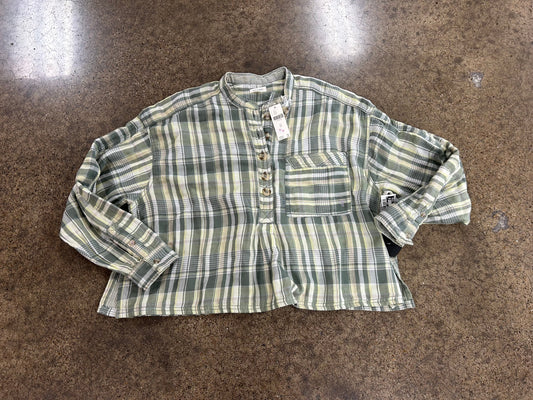 Top Ls By Pilcro In Green, Size:Xs