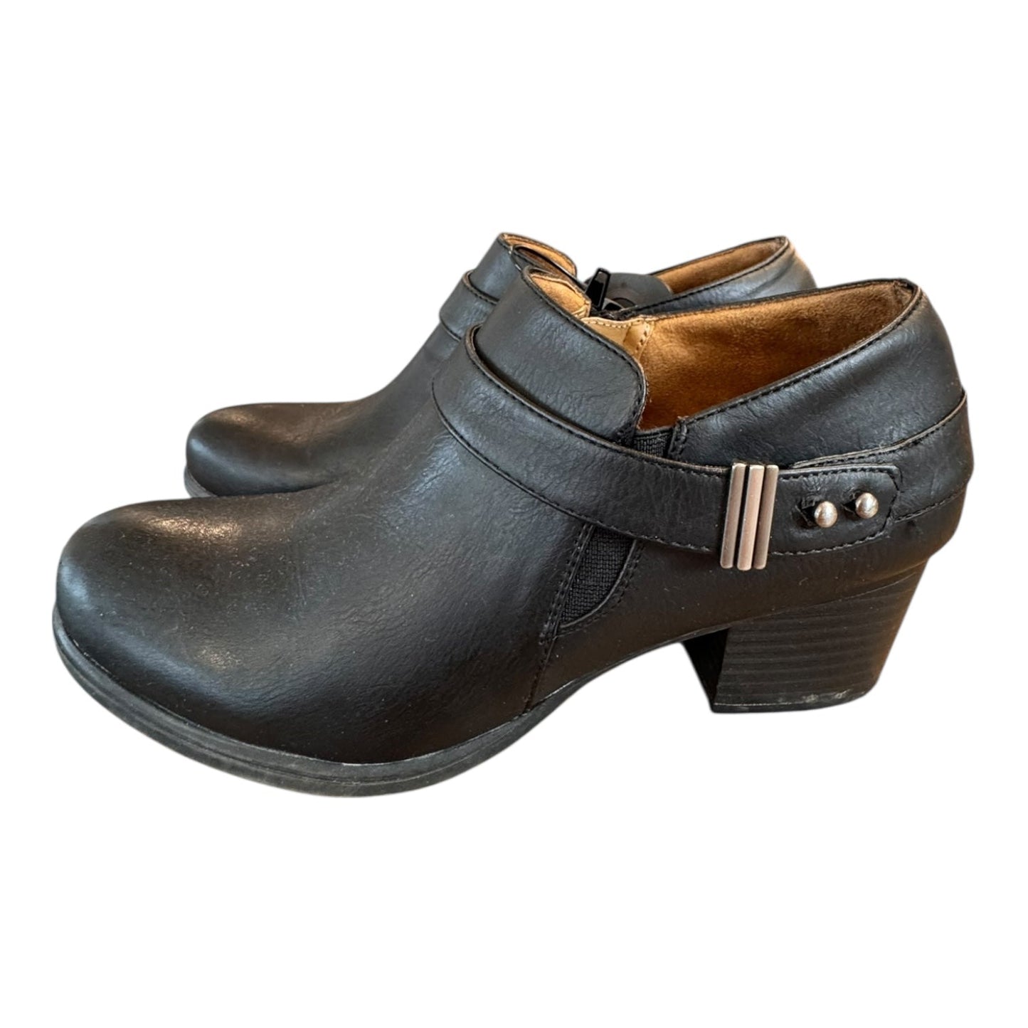 Shoes Heels Block By Natural Soul In Black, Size:6.5