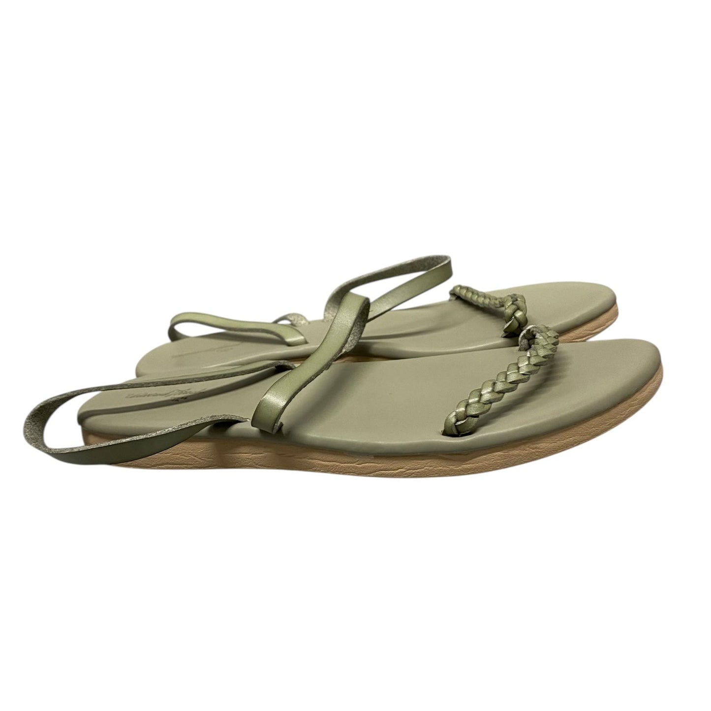 Sandals Flats By Universal Thread In Green, Size:7.5