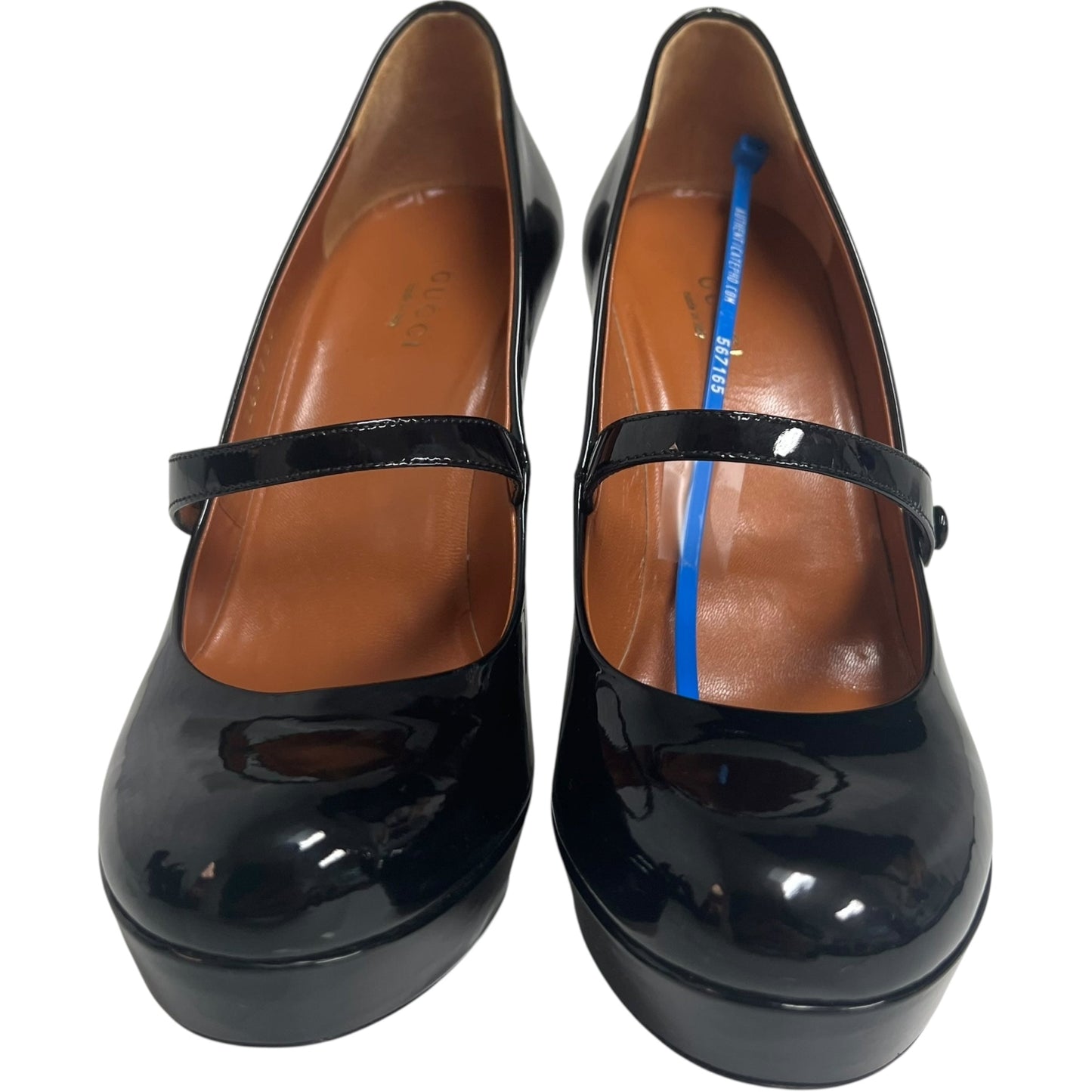 Shoes Luxury Designer By Gucci In Black, Size: 6.5