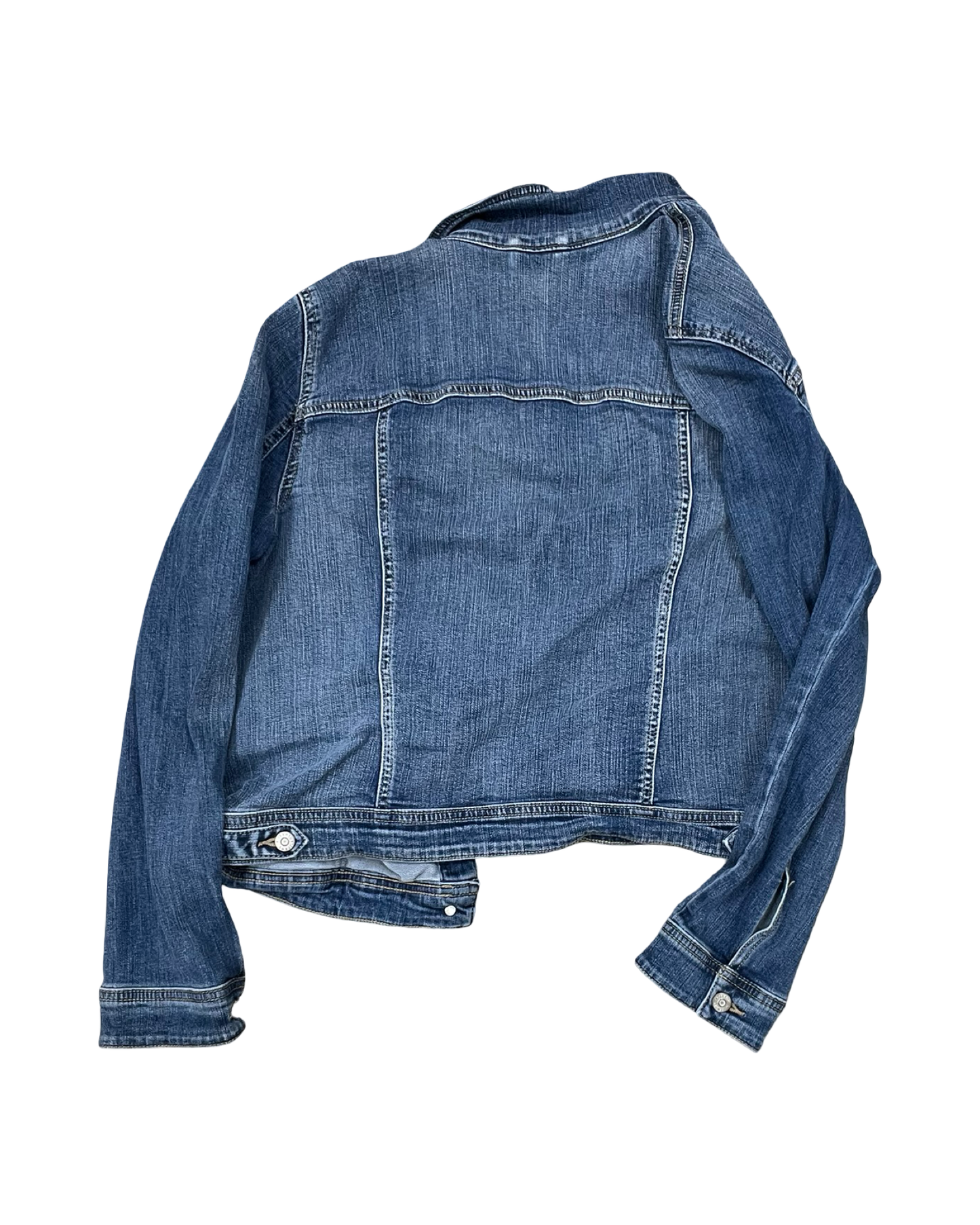 Jacket Denim By Clothes Mentor In Blue Denim, Size:L