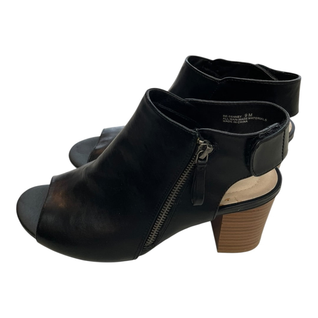 Sandals Heels Block By Relativity In Black, Size:9