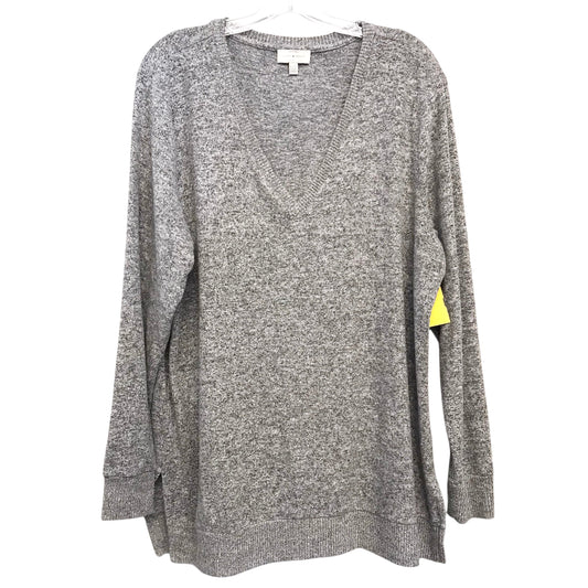 Sweater By Lucky Brand In Grey, Size:Xl