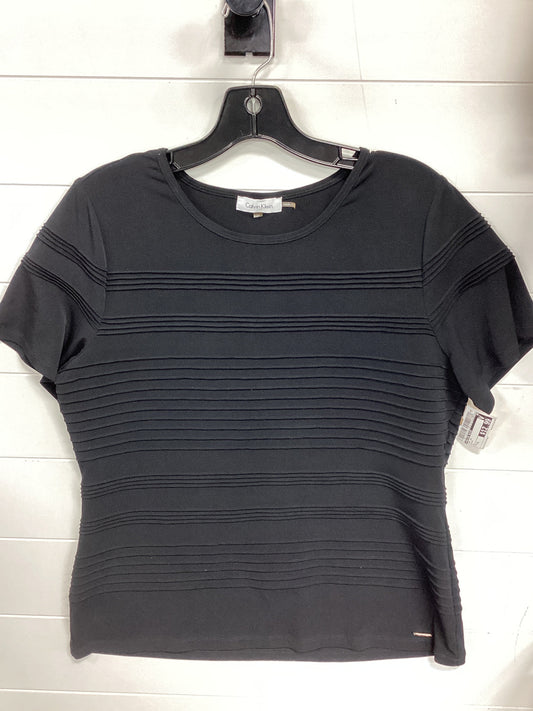 Top Ss By Calvin Klein In Black, Size:Xl