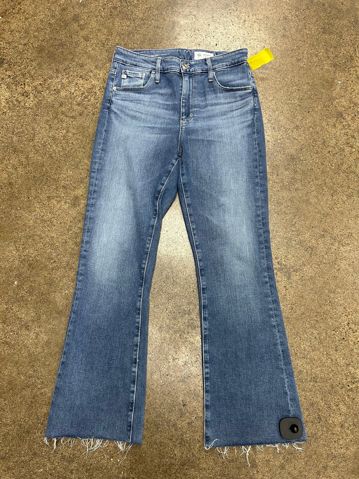 Jeans Boot Cut By Adriano Goldschmied In Blue Denim, Size:6