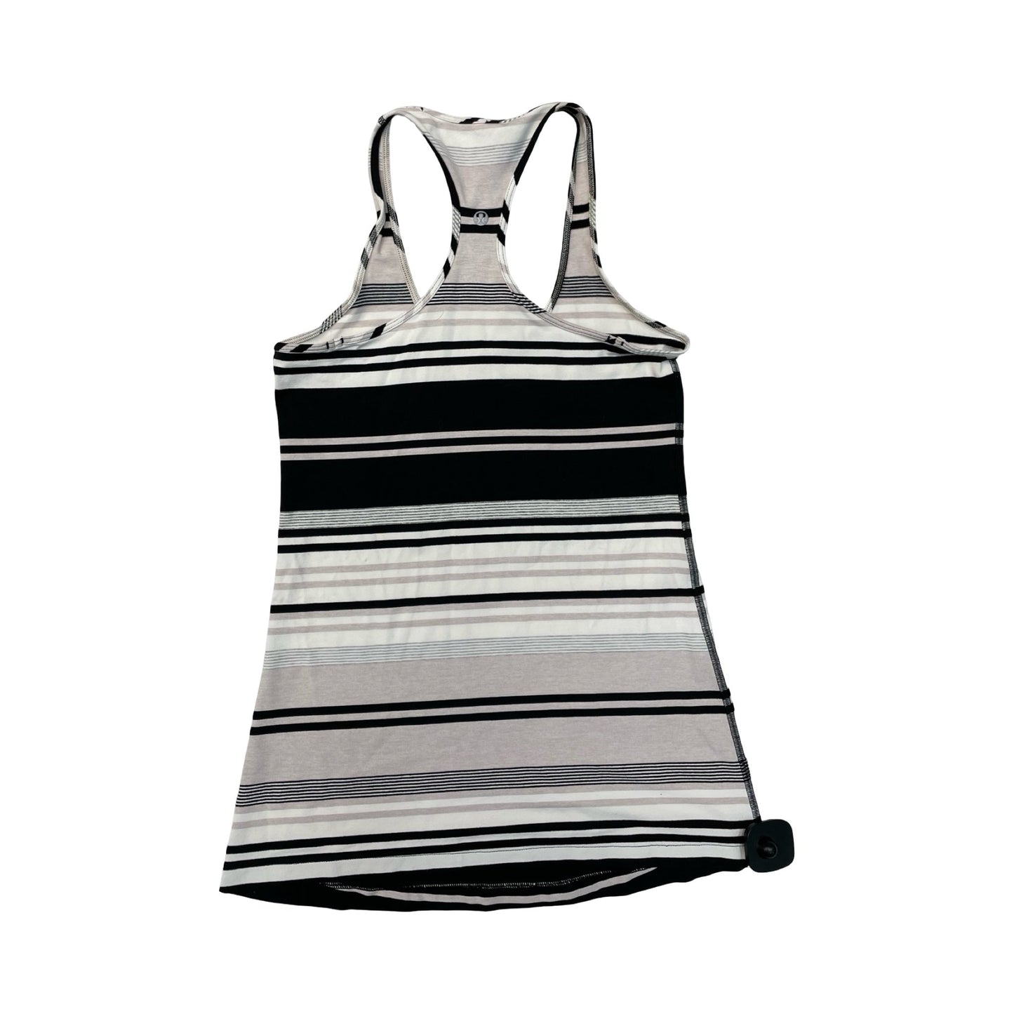 Athletic Tank Top By Lululemon In Striped Pattern, Size:6