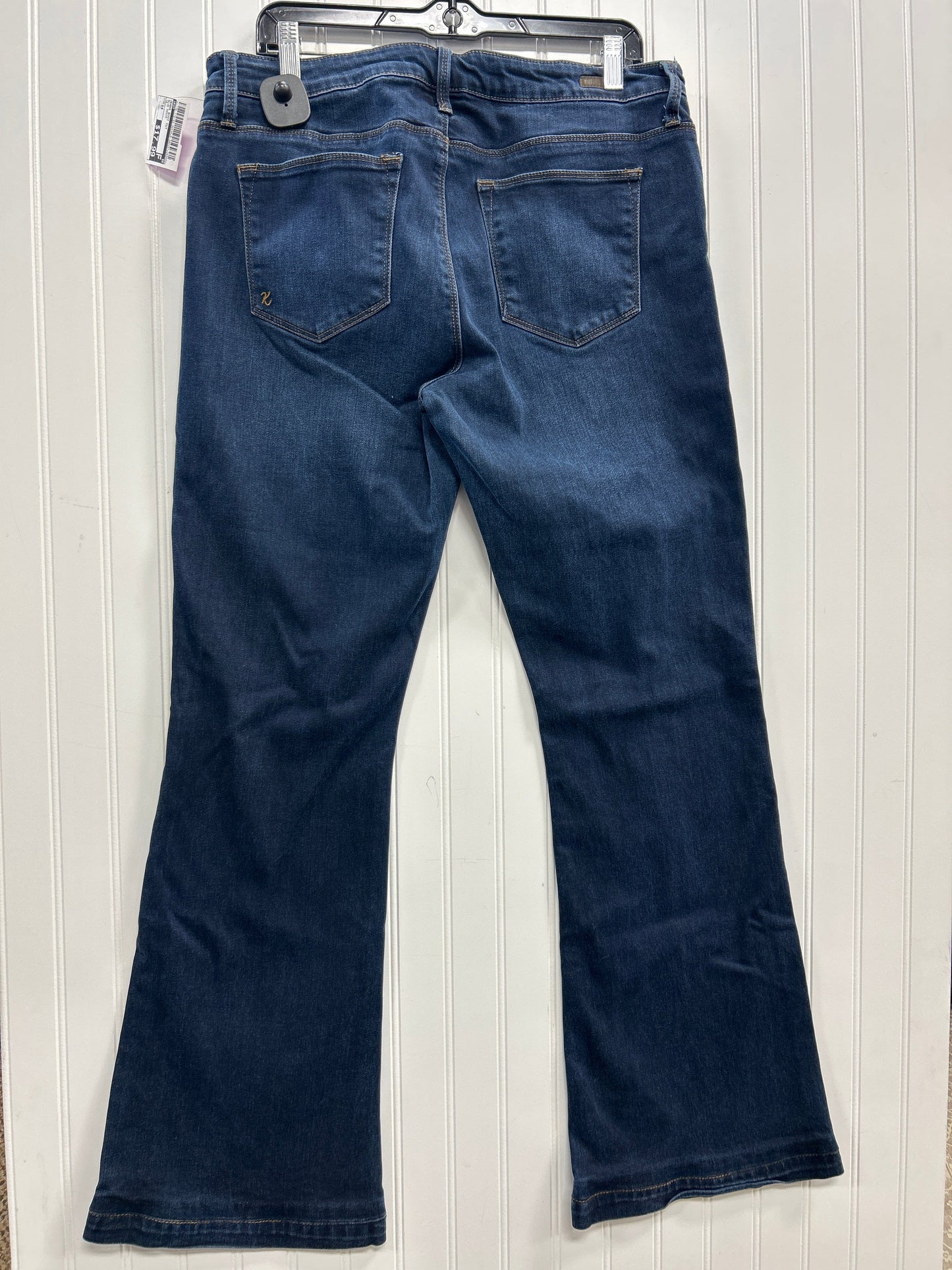 Jeans Boot Cut By Kut In Blue Denim, Size:14