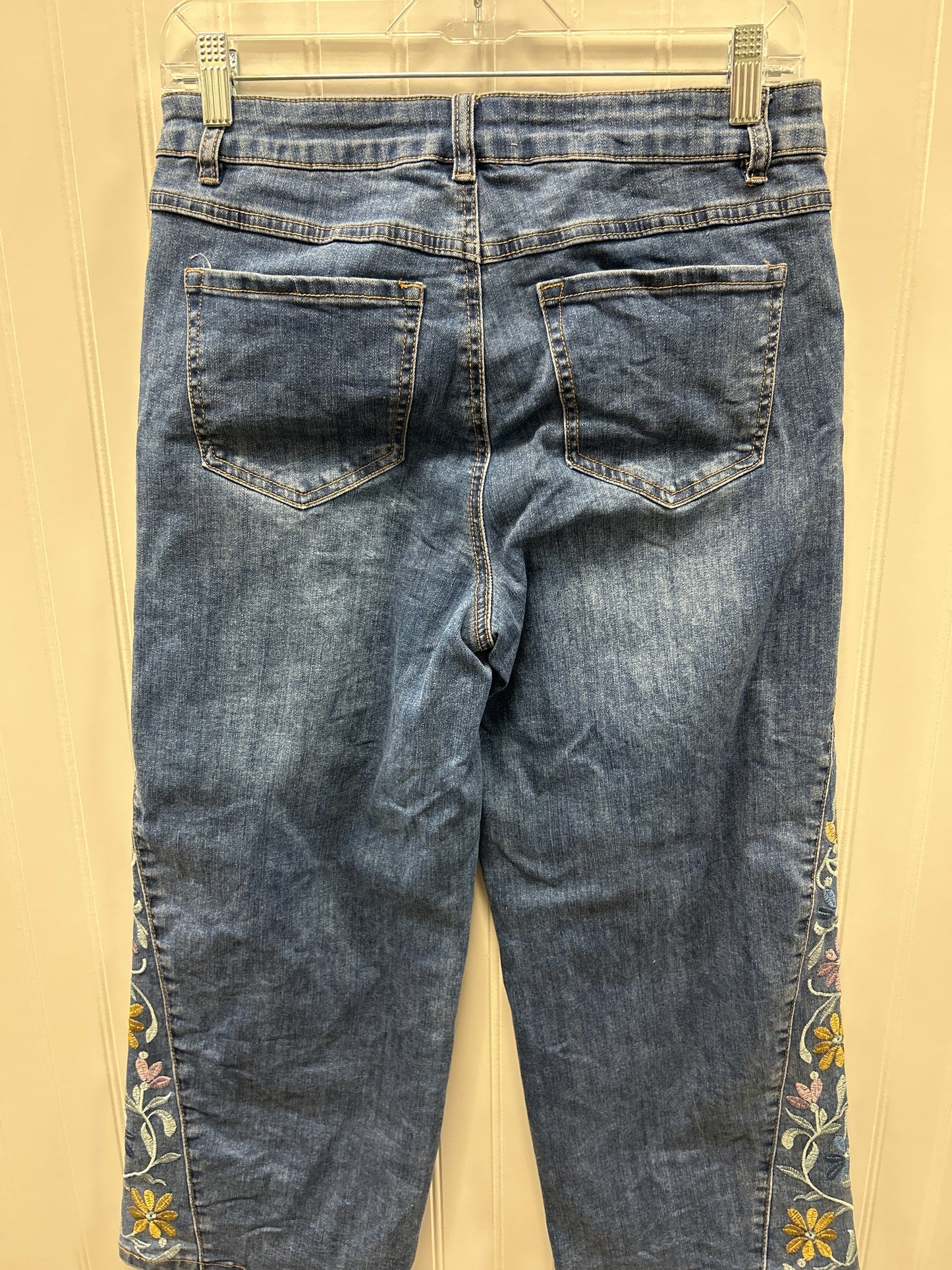 Jeans Wide Leg By Tribal In Blue Denim, Size:6