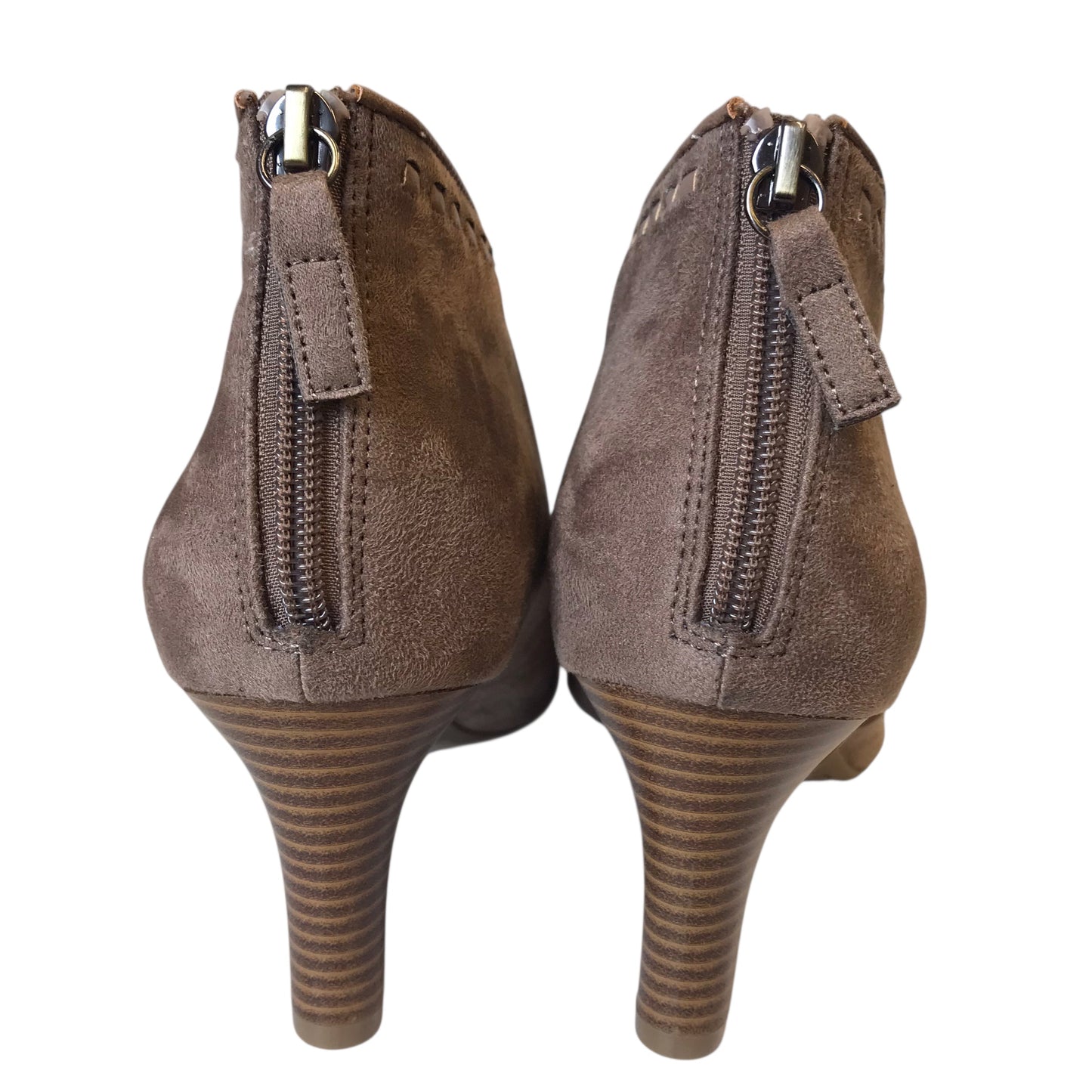 BOOTS ANKLE HEELS by LIFE STRIDE in BEIGE, Size:9.5