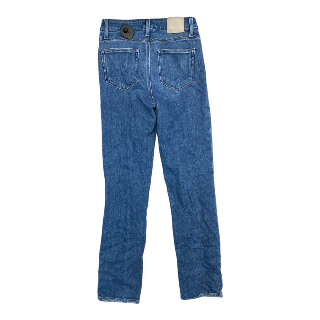 Jeans Straight By Paige In Blue Denim, Size:4