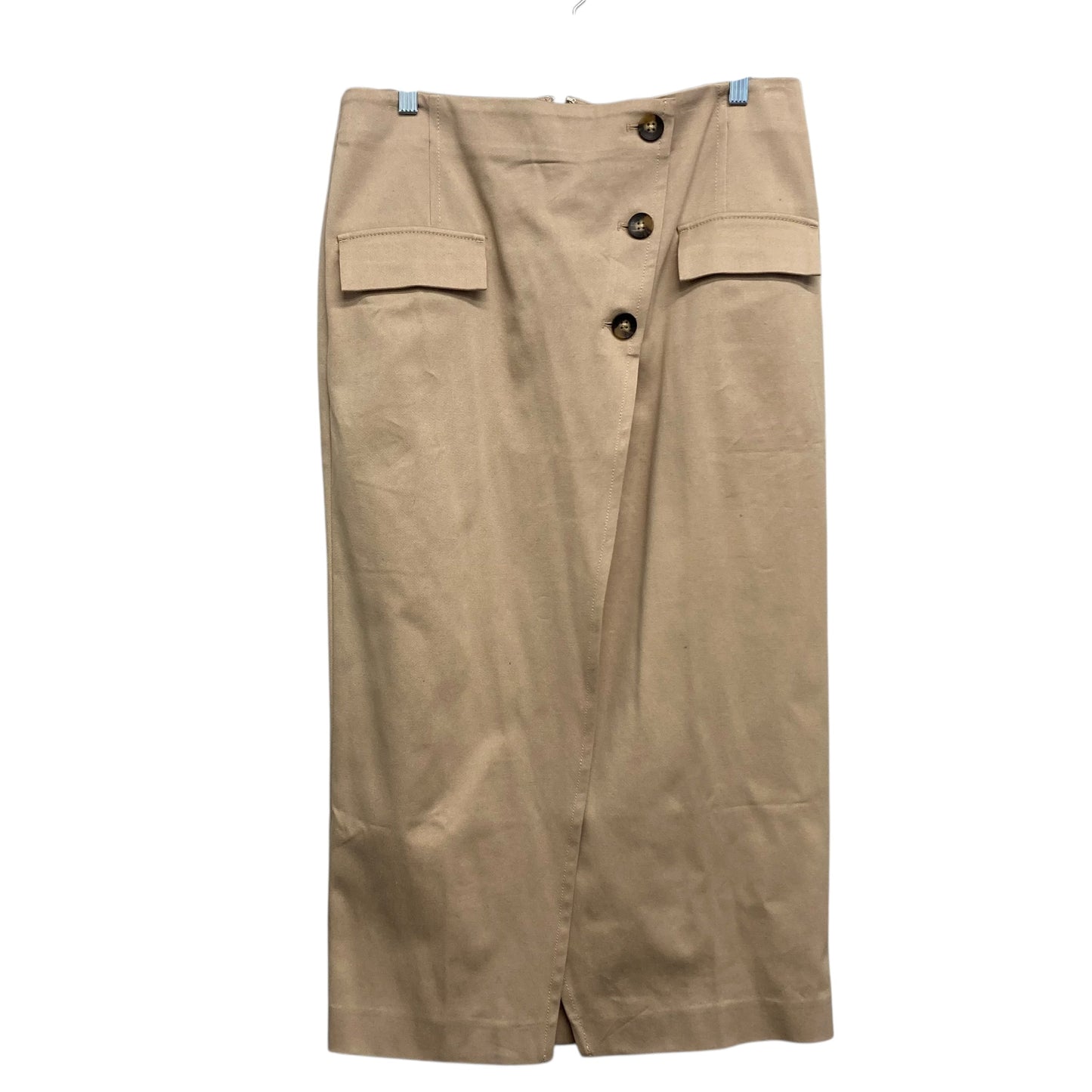 Skirt Midi By Ann Taylor In Tan, Size:10