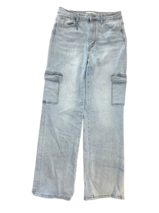 Jeans Wide Leg By Vervet In Blue Denim, Size:8