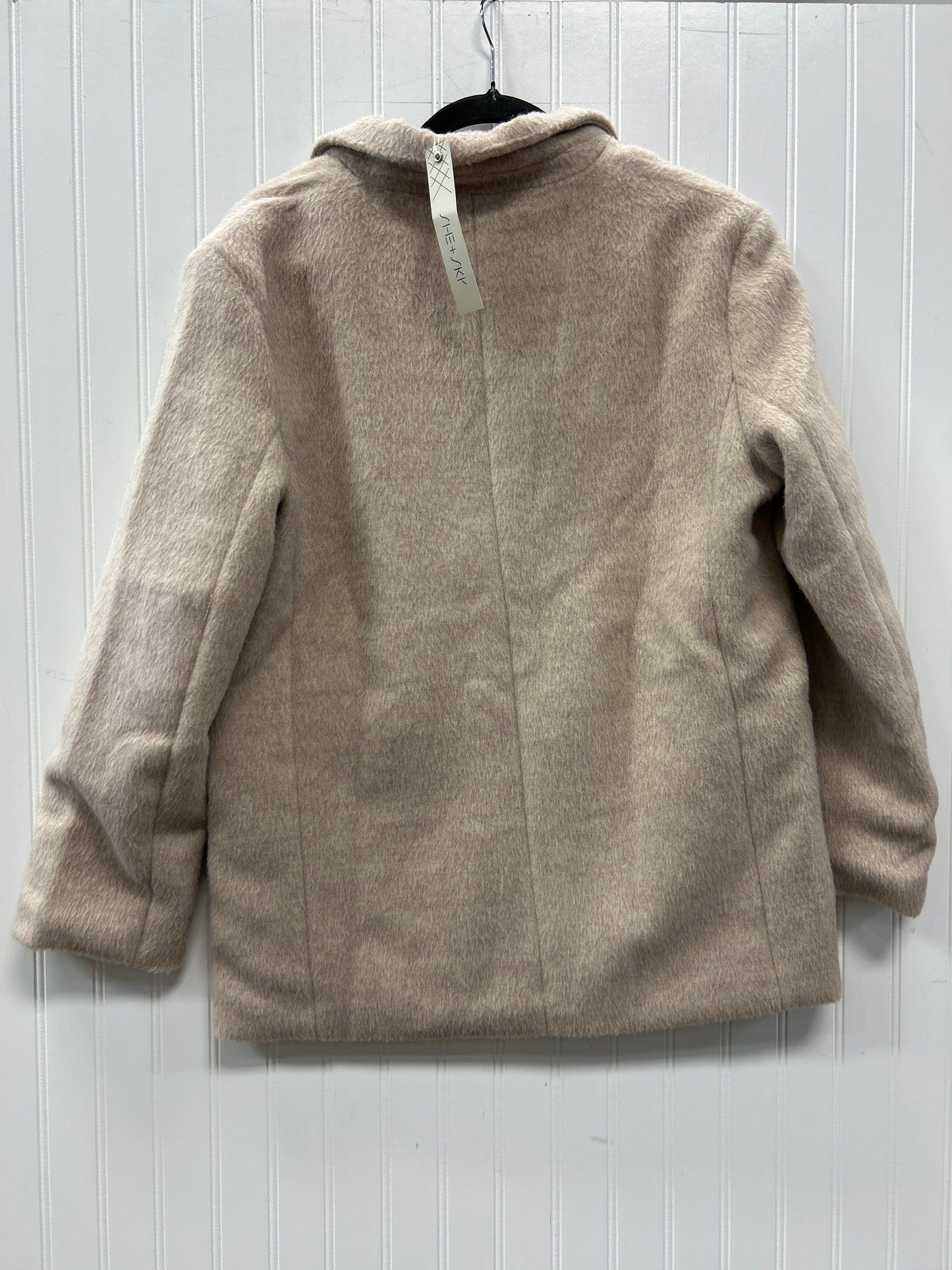 Jacket Fleece By She + Sky In Tan, Size:M